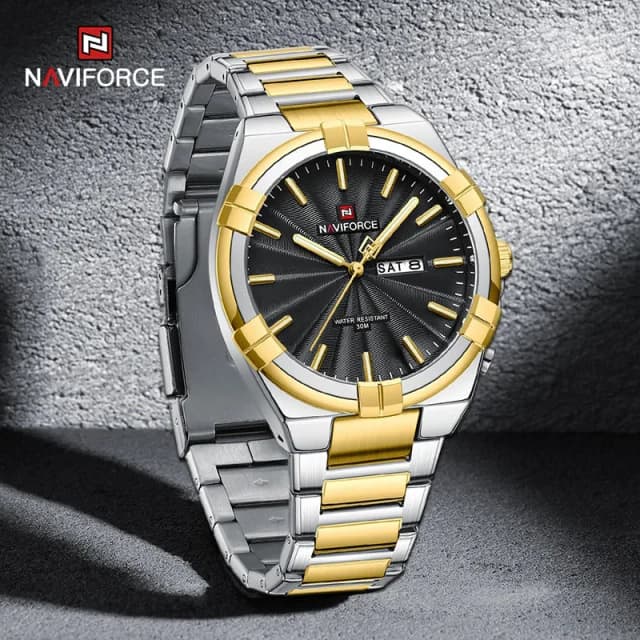 Naviforce 9218 CH - Black Gold