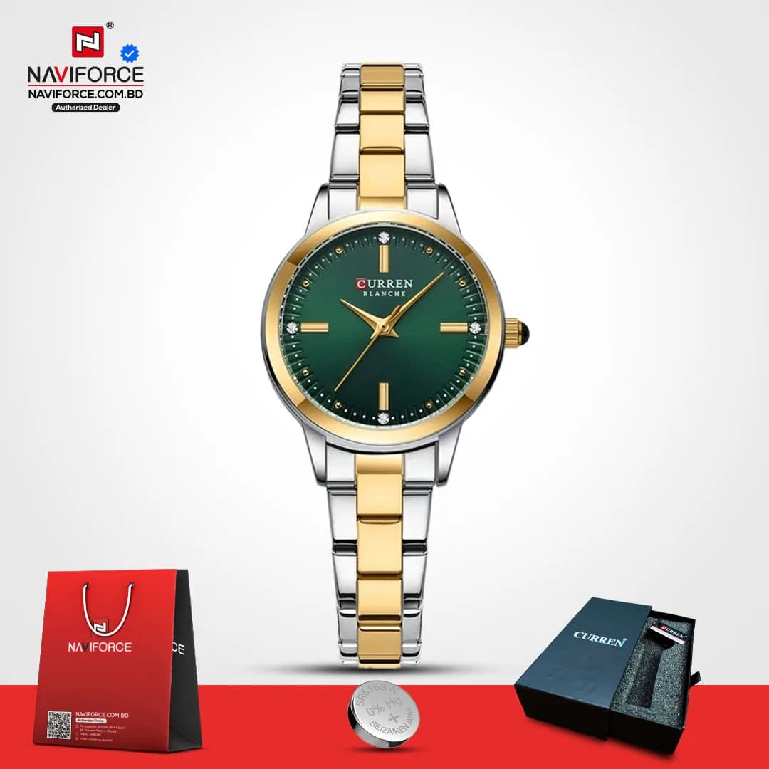 Curren-9094-For-Women-–-Gold-Green