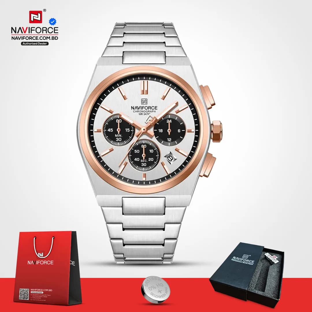 Naviforce-8048-CH-–-Sliver-Rose-Black-For-Men